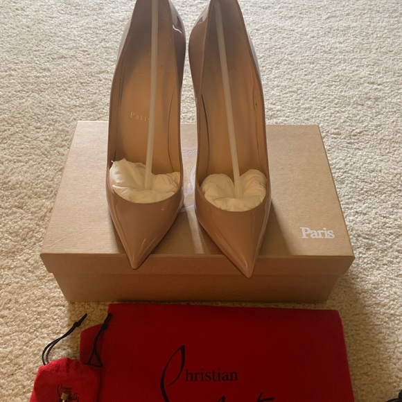 Christian Louboutin Shoes - Christian Louboutin Heels Nude Sz 38